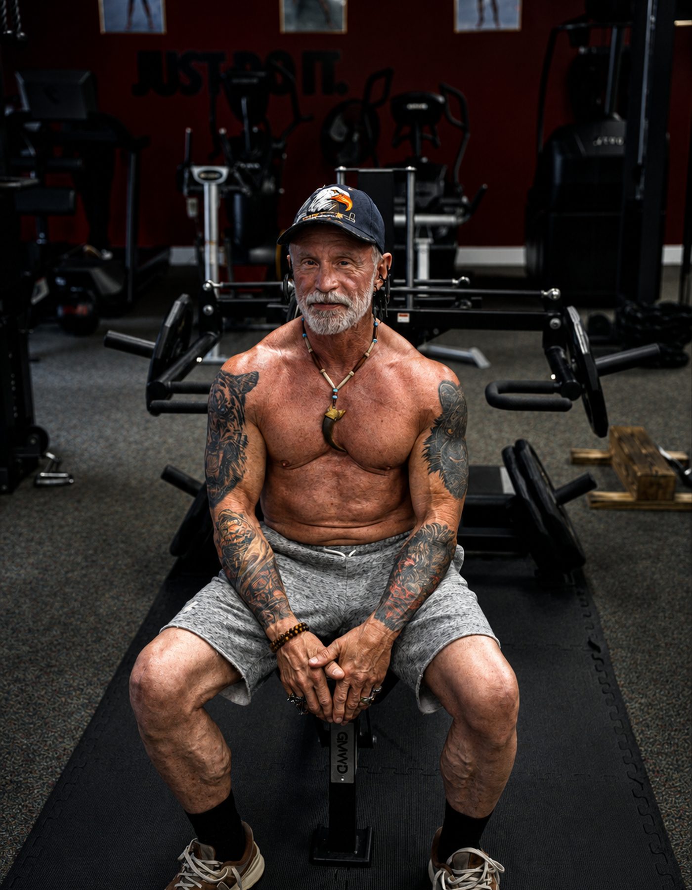 Trainer portrait, fitness photography